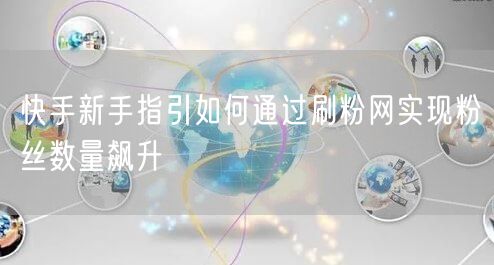 快手新手指引如何通过刷粉网实现粉丝数量飙升