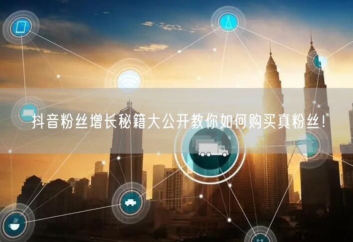 抖音粉丝增长秘籍大公开教你如何购买真粉丝！